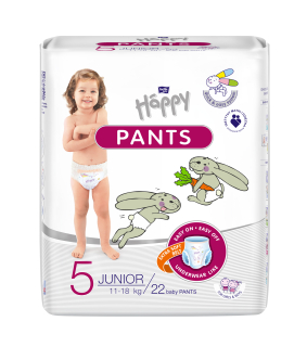 DETSKÉ PLIENKOVÉ NOHAVIČKY Happy Pants Junior - 22 ks