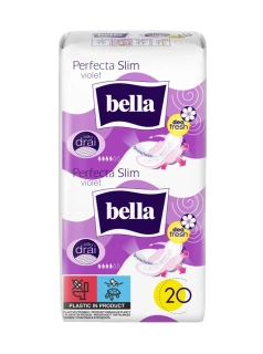 HYGIENICKÉ VLOŽKY Bella Perfecta Slim Violet - 20 ks